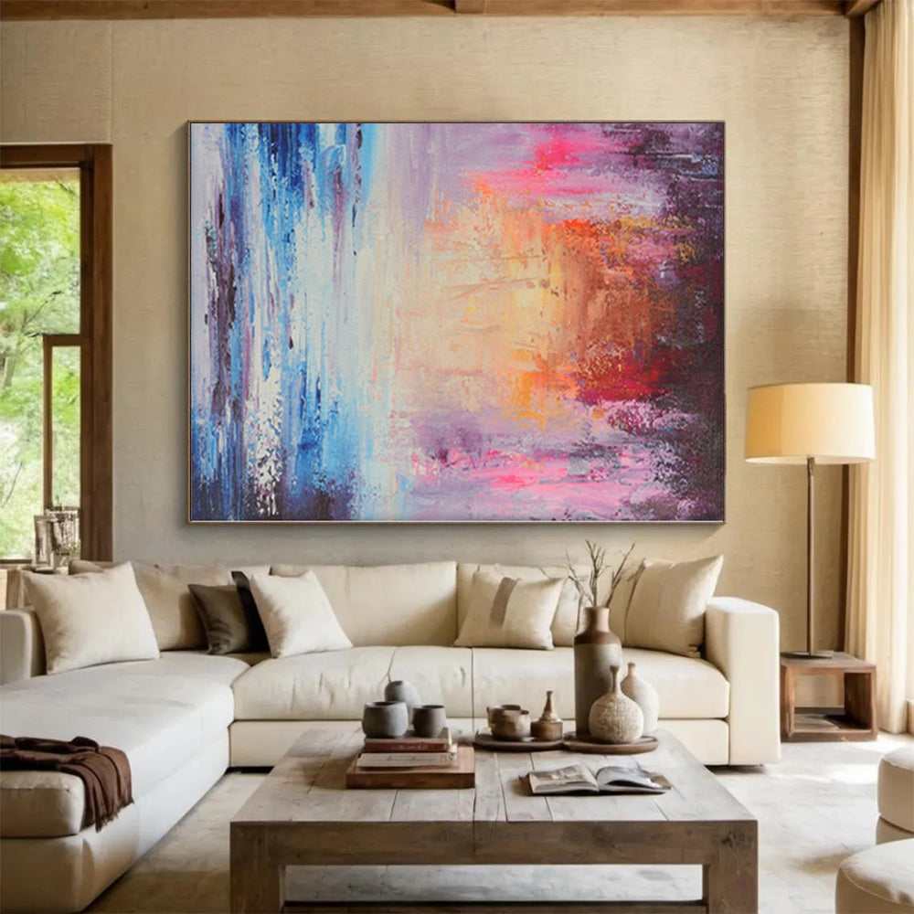 evening coastal abstract acrylic design 3